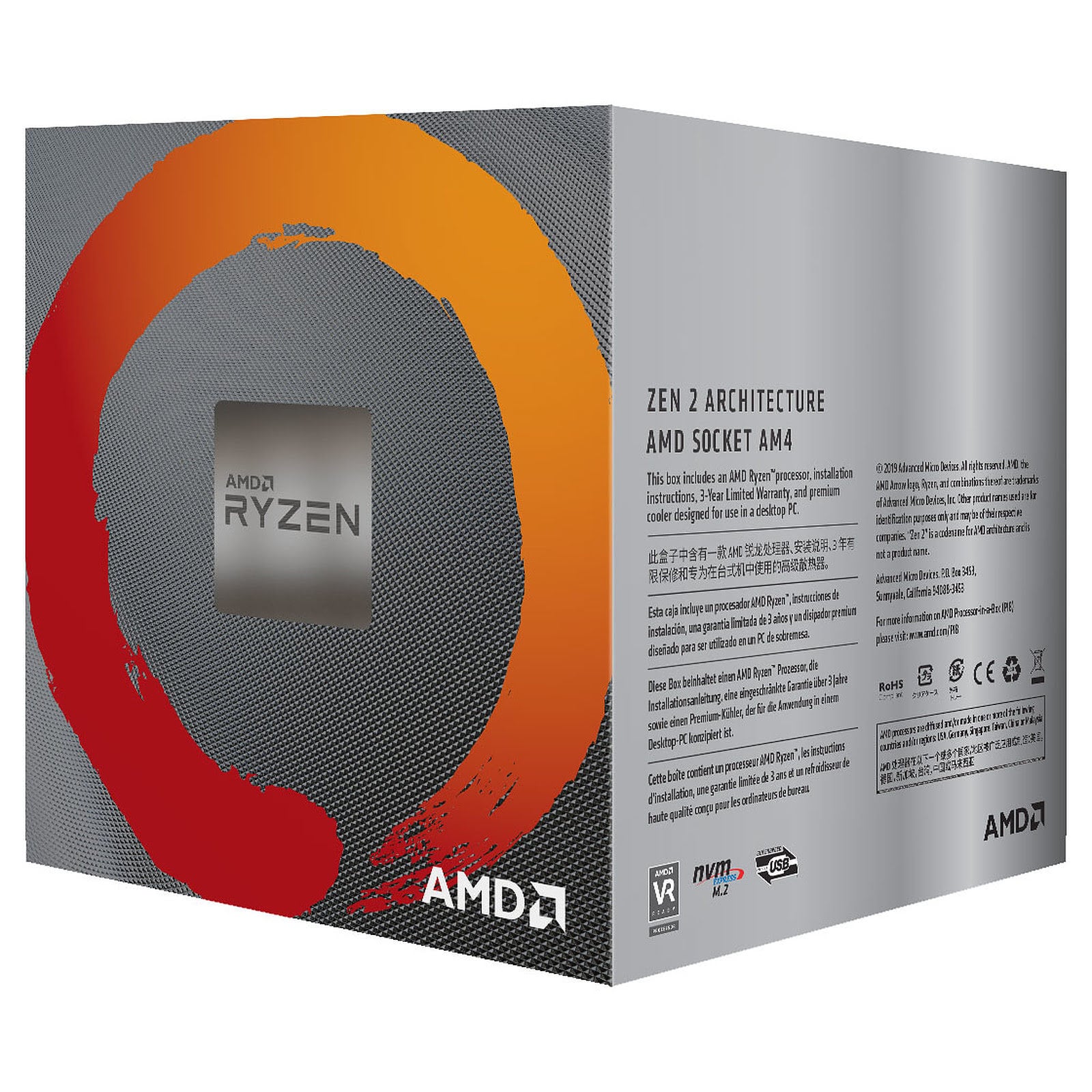 AMD Ryzen 5 3600 BOX - Processeur AMD - Cybertek.fr - 1