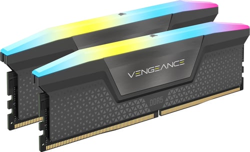 Corsair Vengeance RGB 32Go (2x16Go) DDR5 6000MHz CL 36 Gris - Mémoire PC Corsair sur Cybertek.fr - 0