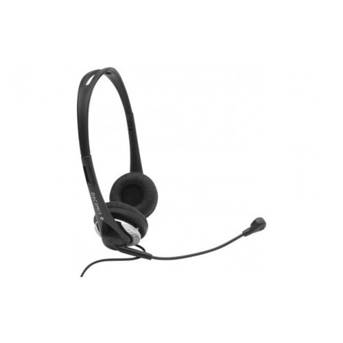 Micro-casque Dacomex Stéréo Ajustable - Filaire/Noir