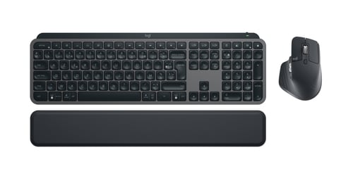Logitech MX Keys S Noir + Souris sans fil MX Master 3S Noir - Pack Clavier/Souris - 1