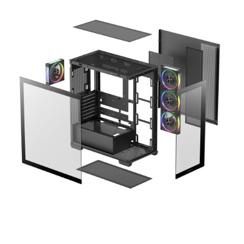 Deepcool CG580 4F V2 Noir Noir - Boîtier PC Deepcool - Cybertek.fr - 11