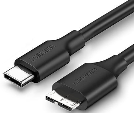 Câble USB-C vers Micro B/3A/PVC/ABS/1m/Noir - Connectique PC - 0