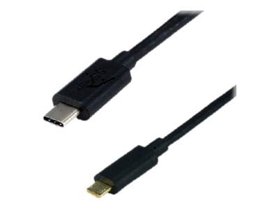 Câble USB-C/Micro USB-B mâle/mâle - 1m - Noir - Connectique PC - 0