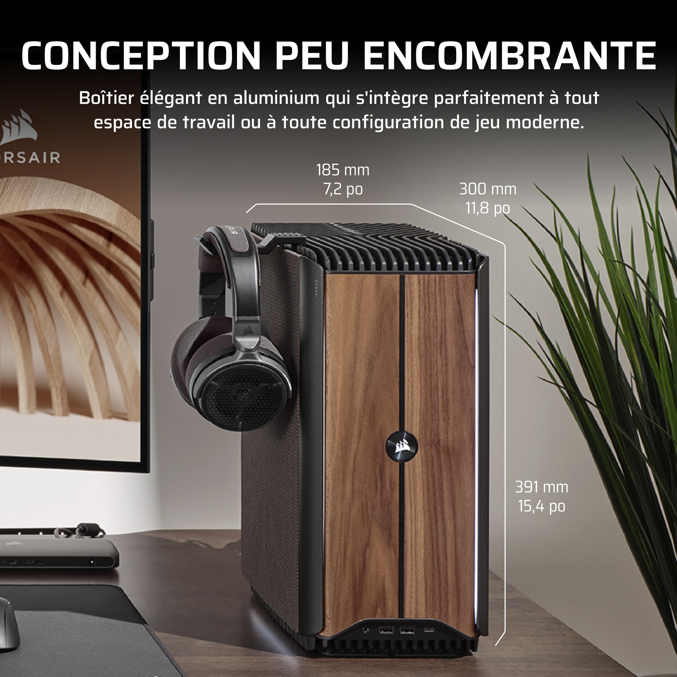 Corsair ONE R7 9800X3D/5080/32Go/2To/Wifi7/BT/Rj45 5G/W11 - Barebone et Mini-PC - 4