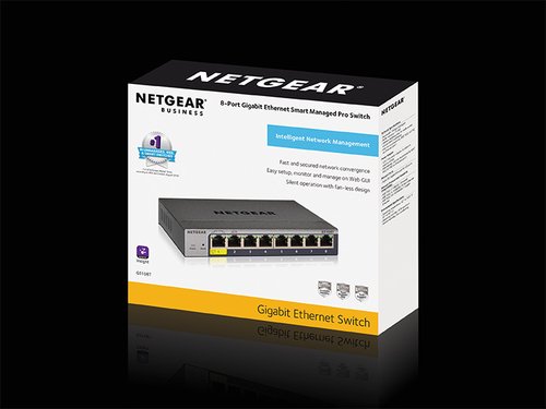 Switch Netgear 8 Ports 10/100/1000Mbps Manageable GS108Tv3 - 2