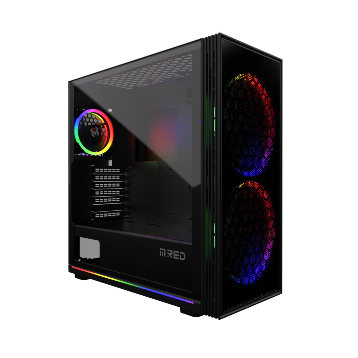 M.RED ARGB Noir - Boîtier PC M.RED - Cybertek.fr - 0