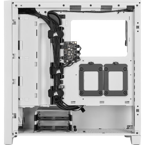 Corsair iCUE 4000D Airflow RGB TG Blanc -MT/Sans Alim/ATX Blanc - Boîtier PC - 4