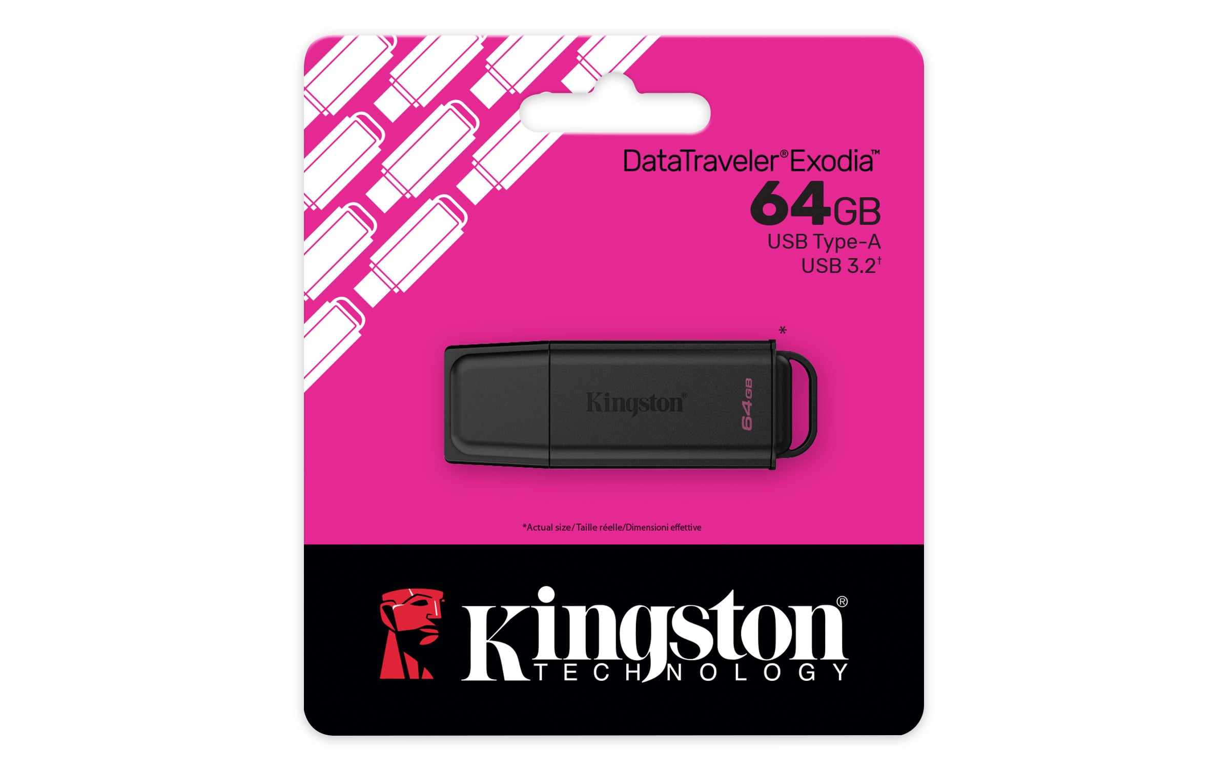 Kingston - USB 3.2 Gen1 64GB - Clé USB Kingston - Cybertek.fr - 1