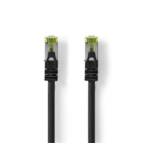 Câble RJ45 Cat7 S/FTP - 2m - Noir - Connectique réseau - 2