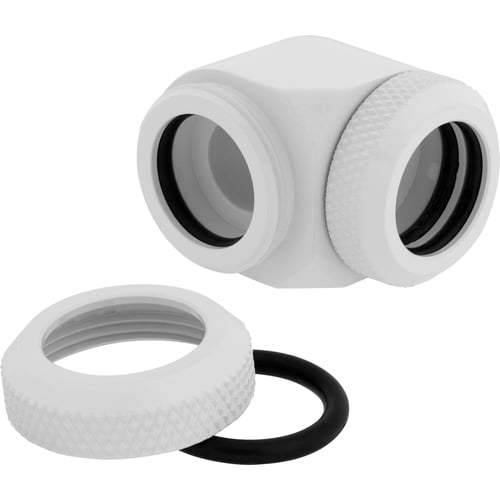 Corsair Fittings 90° Hydro X XF Hardline - 14mm Blanc (x2) (CX-9052020-WW) - Achat / Vente Accessoires watercooling sur Cybertek.fr - 2