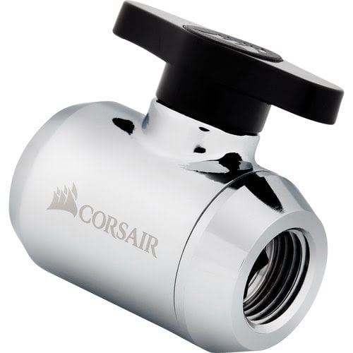Corsair Hydro X Series XF robinet vanne - Chrome (CX-9055020-WW) - Achat / Vente Accessoires watercooling sur Cybertek.fr - 0