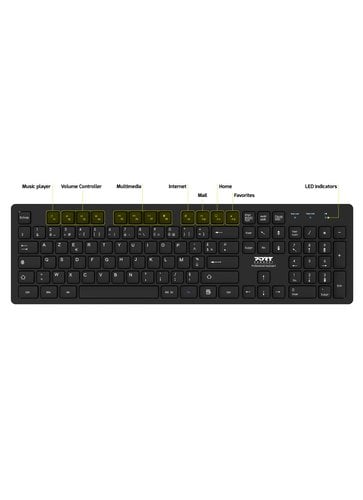 Port Connect Professional Office Pack - Pack Clavier/Souris - 11