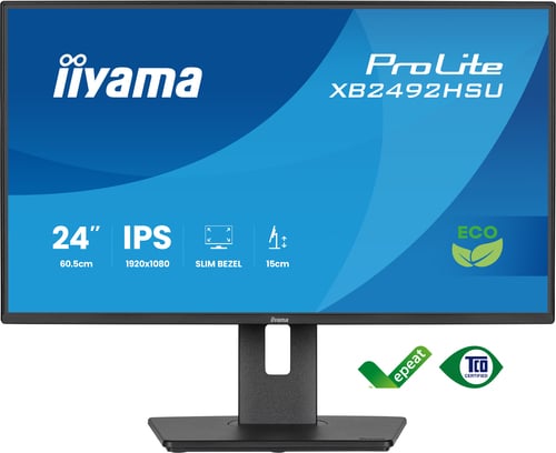 Ecran PC Iiyama XB2492HSU-B1 - 24" FHD 120Hz IPS classe énergétique B et pied réglable Cybertek
