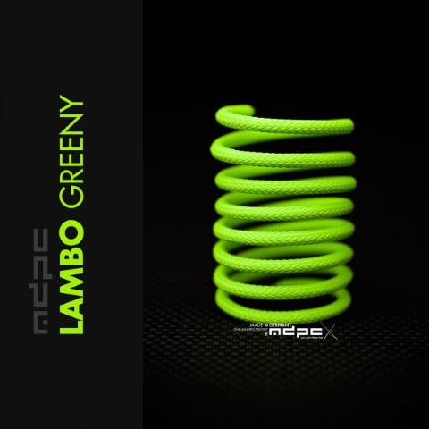 MDPC-X Gaine de câble Lambo-Greeny - 1m (SL-MIC-LG) - Achat / Vente Modding sur Cybertek.fr - 0
