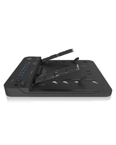Icy Box Clone Station USB-C 3.2 M.2/SATA - Boîtier externe - 3
