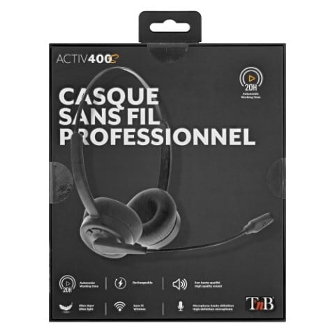 T'nB Activ 400S Stereo Noir - Micro-casque - Cybertek.fr - 2