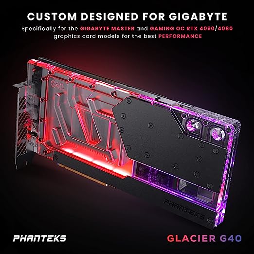 Phanteks Glacier G40 Waterblock pour RTX 4090 Gigabyte (PH-GB4090GB_BK01_BP) - Achat / Vente Accessoires watercooling sur Cybertek.fr - 4