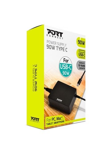 Port Alimentation secteur 90W - USB-C - Noir (900098) - Achat / Vente Chargeur sur Cybertek.fr - 4