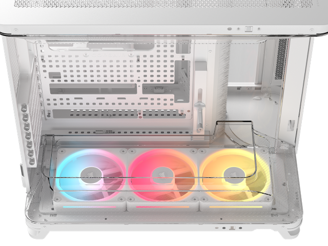 Corsair Air 5400 LX-R RGB Link Blanc Blanc - Boîtier PC Corsair - 7