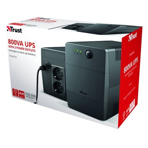 PAXXON 800VA / 480W - 2 prises  - Onduleur Trust - Cybertek.fr - 11