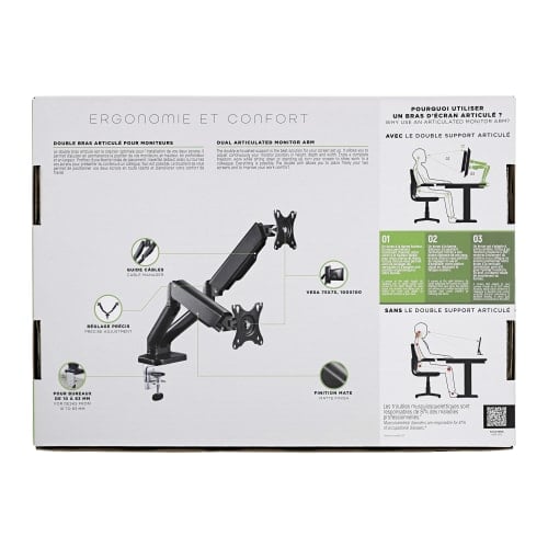 Support de bureau articulé 2 écrans - Accessoire écran T'nB - 4