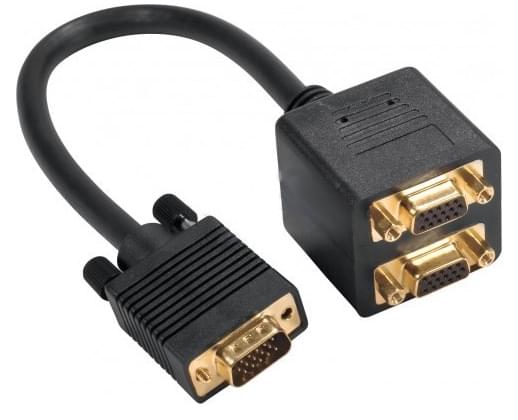 Câble repartiteur VGA  1UC-2 Ecrans simultanés - 0