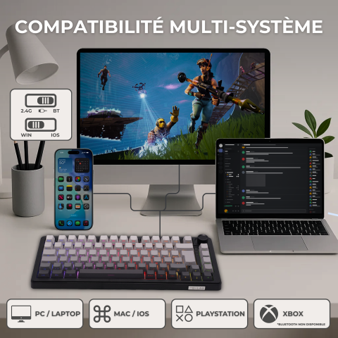 The G-LAB Keyz Elite 300 GRG 75% - Clavier PC The G-LAB - 7
