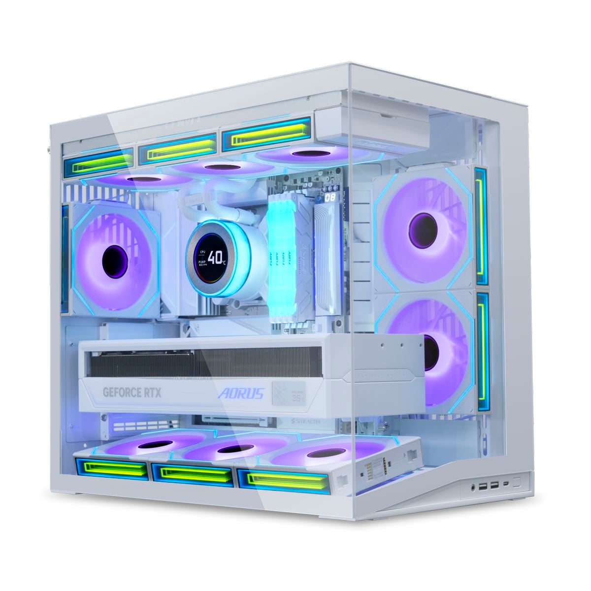 Lian-Li O11D Mini V2 Blanc Blanc - Boîtier PC Lian-Li - 1