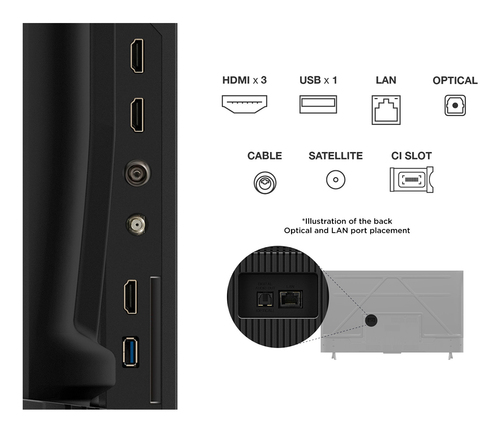 TCL 50P69K 50" 4K/60Hz/Google TV/Wifi/BT/HDR10 - TV TCL - 2