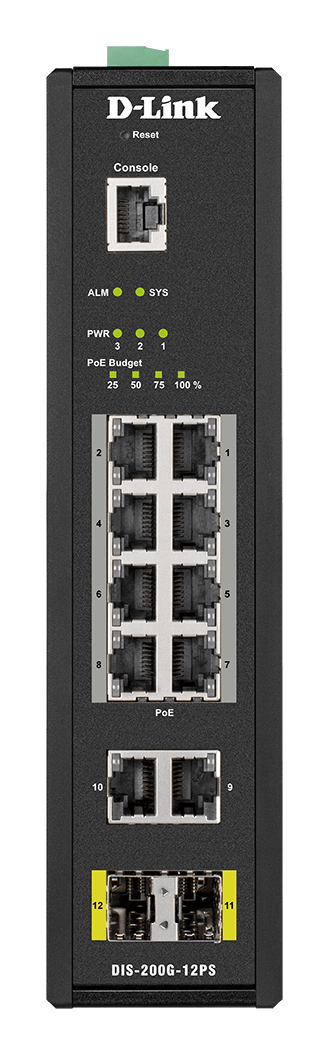 Switch D-Link 8 Ports PoE Gigabit + 2 Ports SFP - Manageable - 2