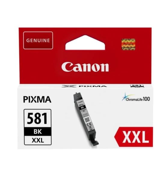 Cartouche CLI-581XXL Noire pour imprimante Jet d'encre Compatible Canon - 1