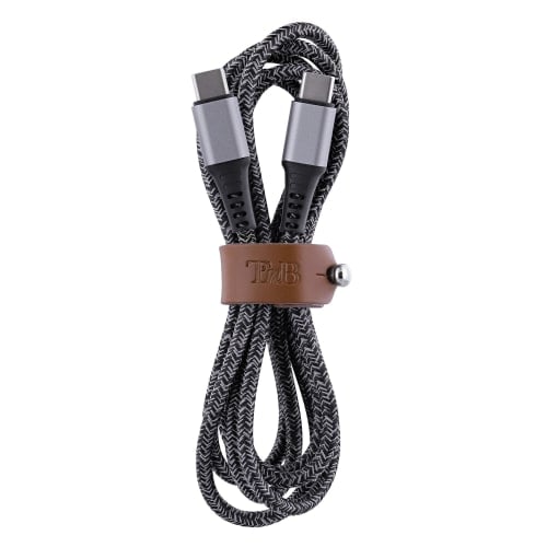 Câble USB-C vers USB-C - 1,5m nylon RPET - Noir - Connectique PC - 3