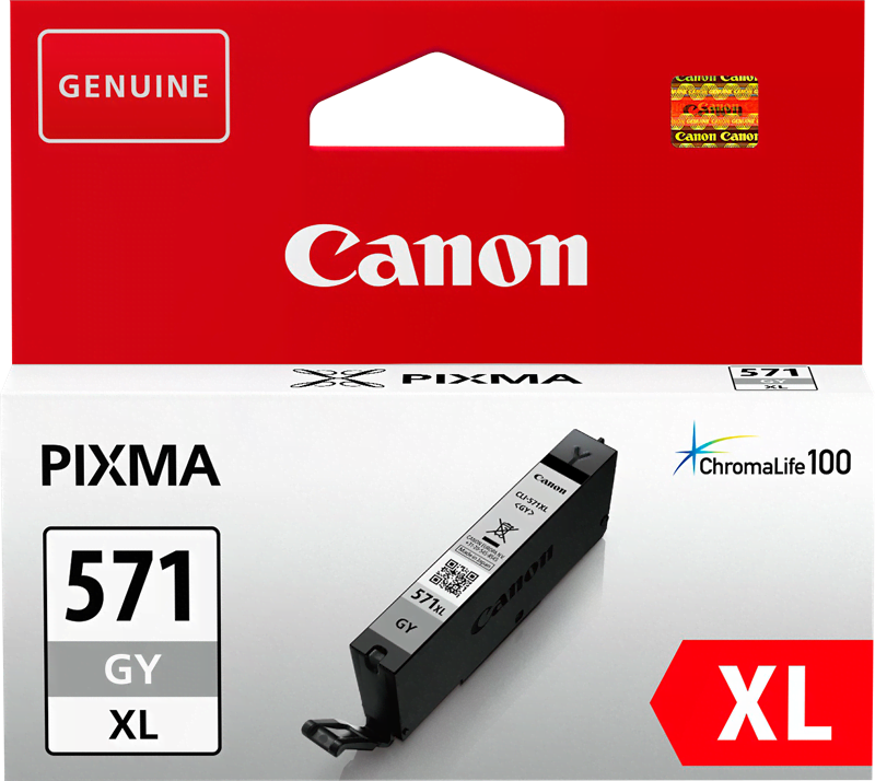 Cartouche CL-571XLGY Grey pour imprimante Jet d'encre Compatible Canon - 0