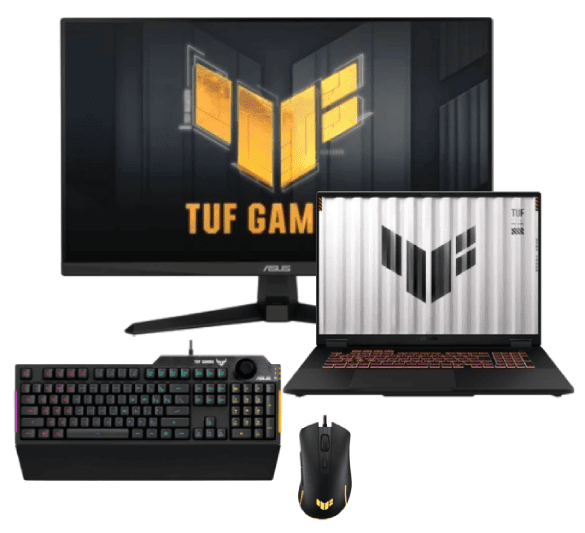 PC portable Asus TUF Gaming - 18" FHD+ R7 260 RTX 5060 32Go 1To W11 + Ecran 24" + Clavier souris Cybertek