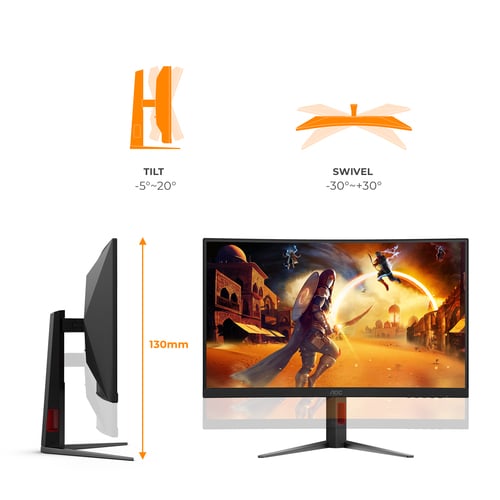 AOC 27 pouces  CQ27G4Z2 - Ecran PC AOC - Cybertek.fr - 2