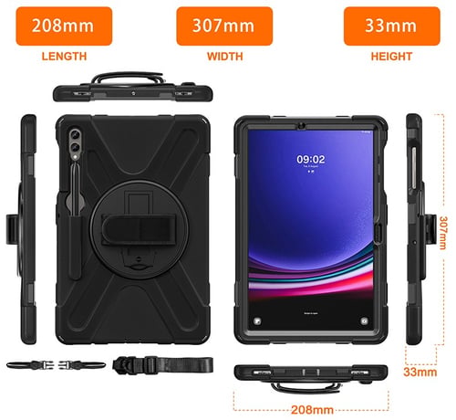 Etui COQUE RENFORCEE pour GALAXY TAB S9+ - Accessoire tablette - 12