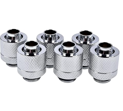 Alphacool Eiszapfen Fitting - 13/10/mm - G1/4 - Pack de 6 - Chrome (17229) - Achat / Vente Accessoires watercooling sur Cybertek.fr - 2