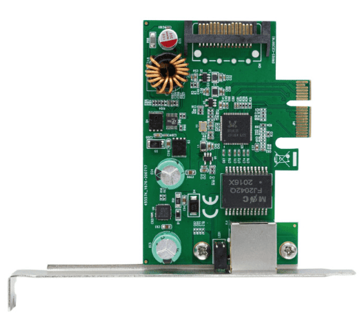 Dexlan Injecteur PoE+ 40W 2.5G - Carte réseau Dexlan - Cybertek.fr - 1