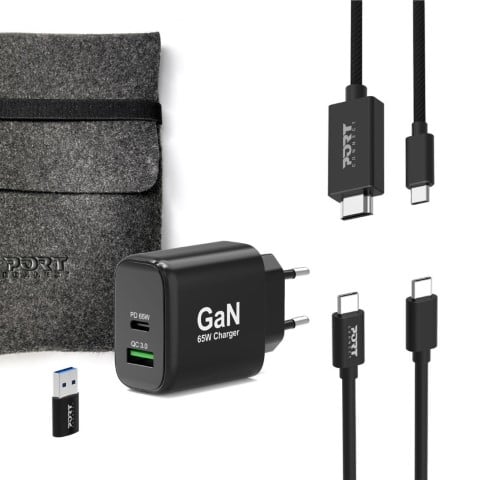Port Kit chargeur GaN 65W 4 en 1 (501939) - Achat / Vente Chargeur sur Cybertek.fr - 0
