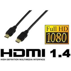 Câble HDMI 1.4 Highspeed + Ethernet mâle/mâle - 5m - 0