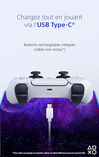 Sony Manette PS5 DualSense V2 Blanc - Périphérique de jeu - 4