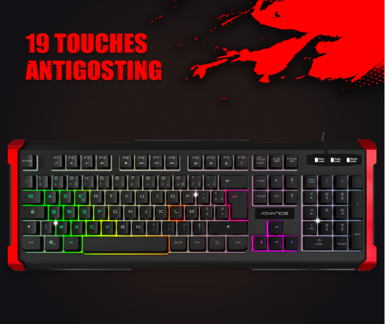 Advance GTA 240 - Clavier PC Advance - Cybertek.fr - 1