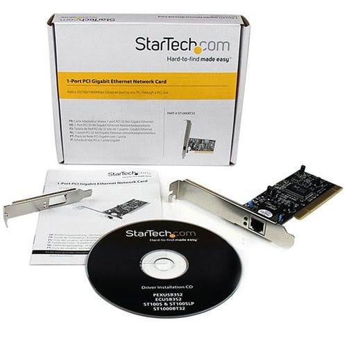 StarTech PCI 10/100/1000MB - ST1000BT32 - Carte réseau StarTech - 4