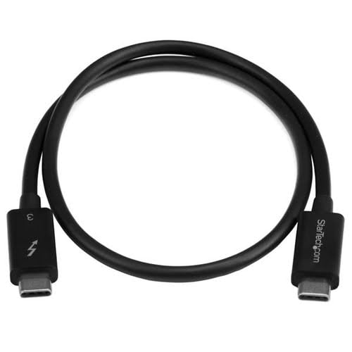 Câble Thunderbolt 3 USB-C mâle/mâle - 0.5m - Noir - 3