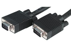 Câble SVGA mâle - mâle blindé et ferrites - 10m - Connectique PC - 0
