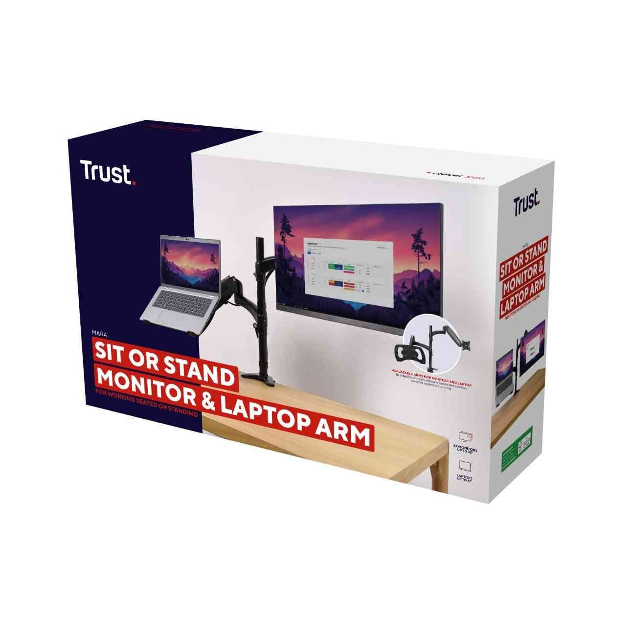 Double bras MARA pour écran et ordinateur portable - Accessoire écran - 5