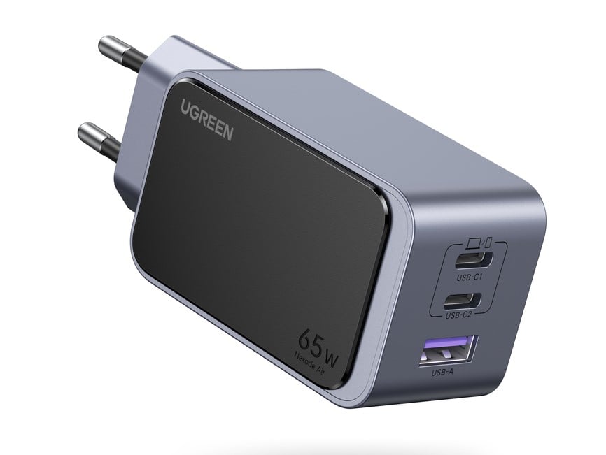 UGREEN Chargeur secteur Nexode S  65W 3 ports - USB-A + 2xUSB-C - Gris (X553) - Achat / Vente Chargeur sur Cybertek.fr - 0