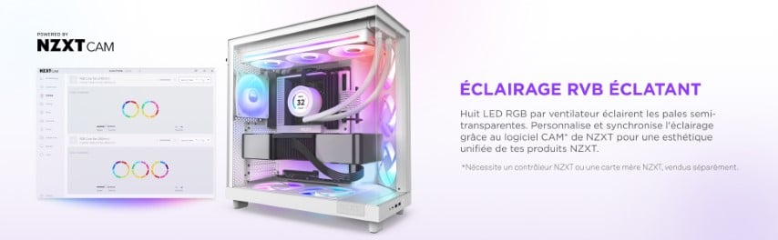 NZXT F240 RGB Core Fan (Single Frame) - Ventilateur boîtier NZXT - 9
