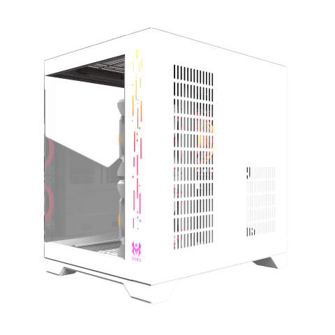 M.RED Crystal Sea Mini Blanc Blanc - Boîtier PC M.RED - 6
