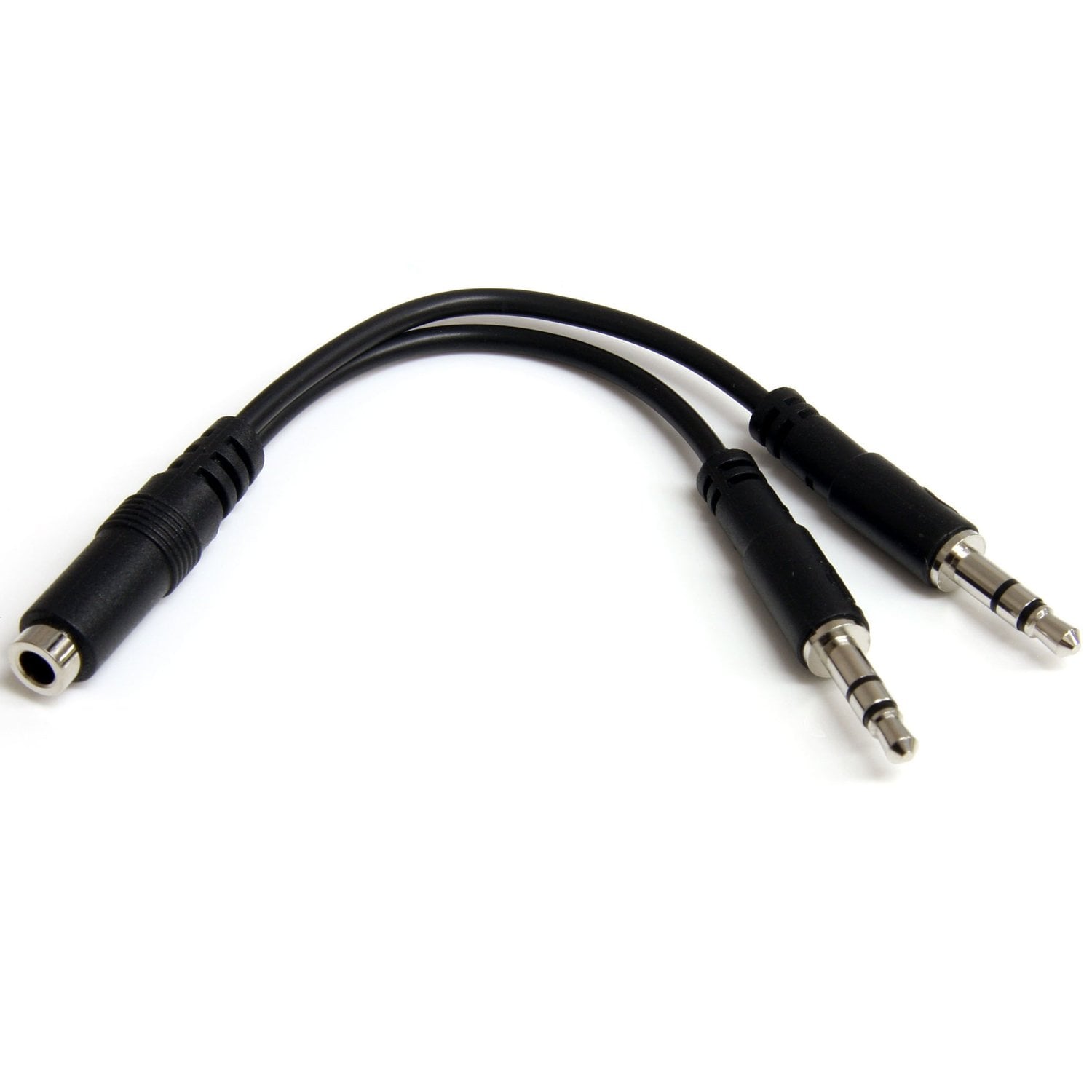 Câble casque Jack 3,5mm mâle/femelle - 0,13m - 0
